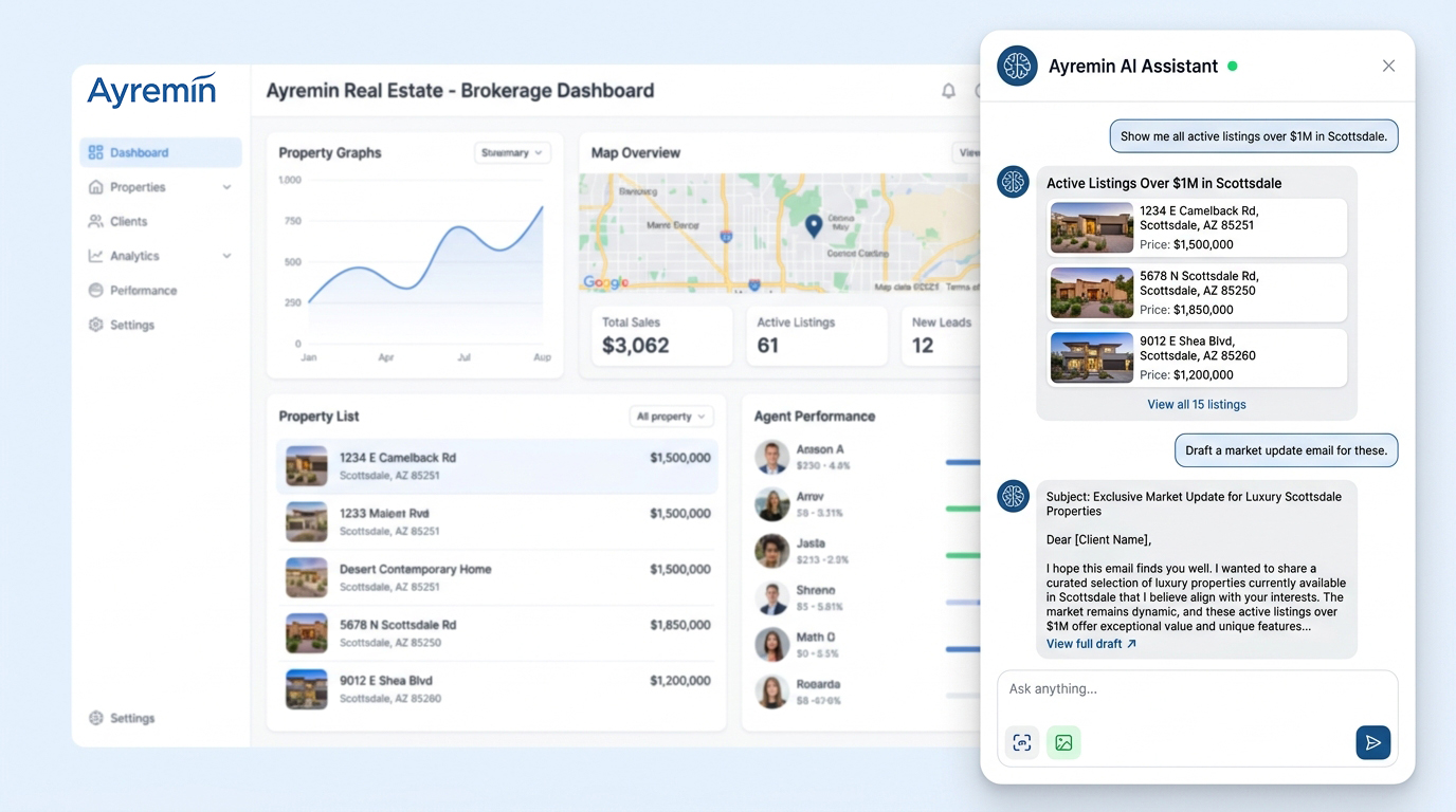 AI assistant interface